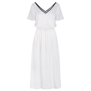 White Tencel Dress - Cat Turner